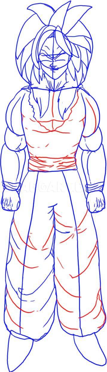 Dragon Ball Z Goku Super Saiyan 4 Vs Vegeta Super Saiyan 4
