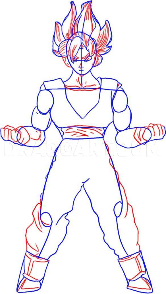 Dragon Ball Z Goku Super Saiyan 5 Drawings
