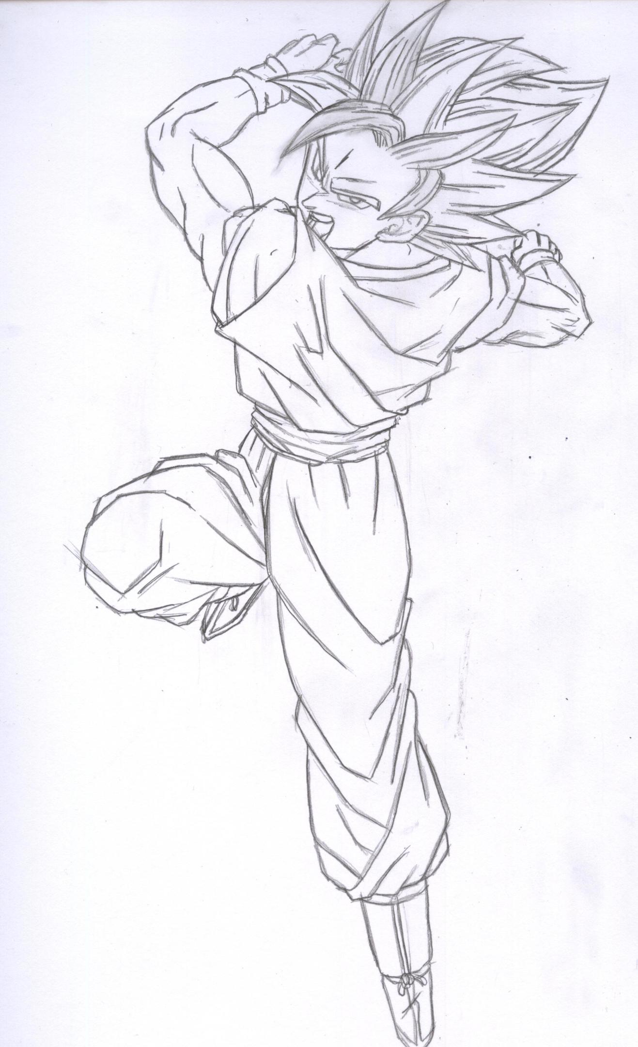Dragon Ball Z Goku Super Saiyan Drawing