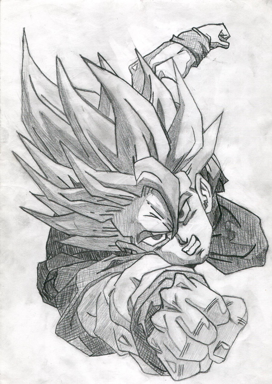 Dragon Ball Z Goku Super Saiyan Drawing