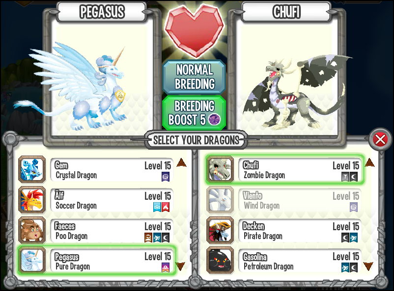 Dragon City Breeding Eggs Legendary