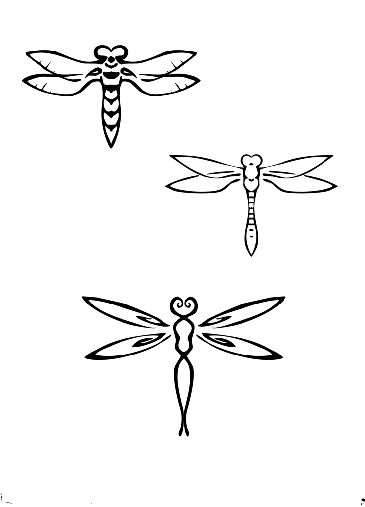 Dragonfly Drawing Tattoo