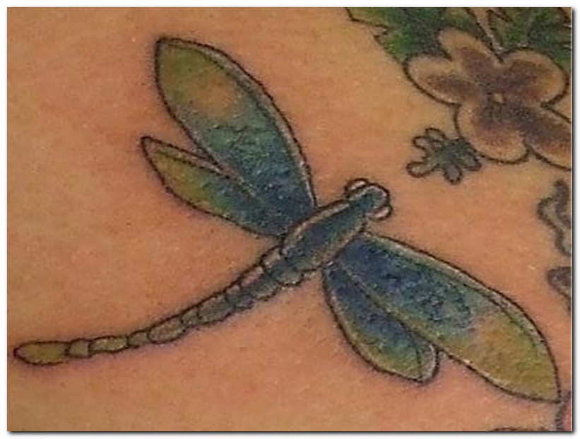 Dragonfly Tattoo Designs On Foot