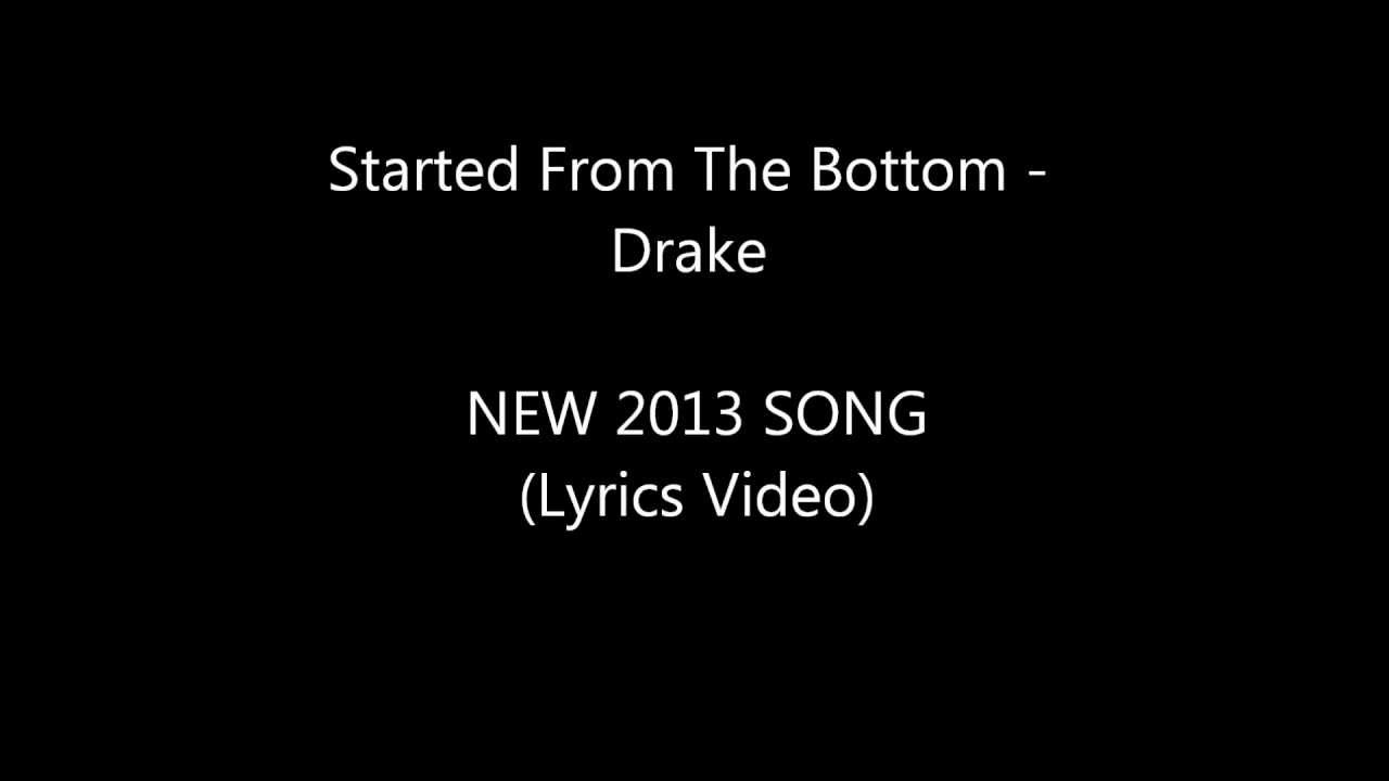 Drake Started From The Bottom Lyrics Clean