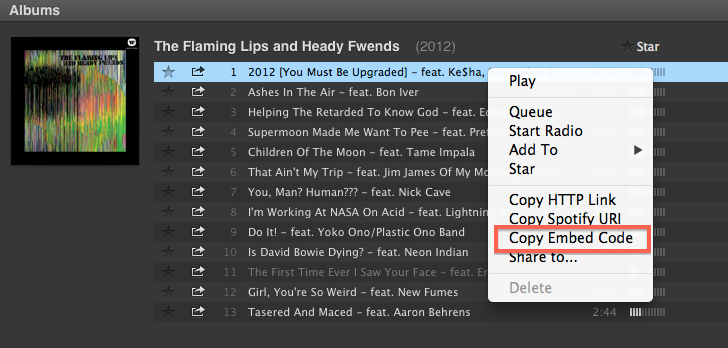 Embed Code Soundcloud