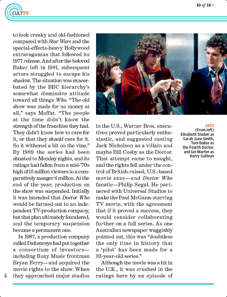 Entertainment Weekly Doctor Who Issue