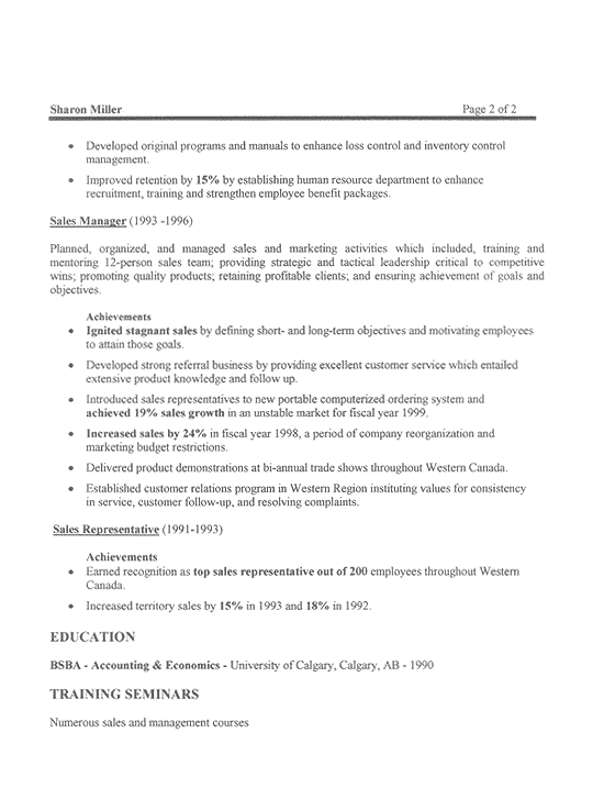 Executive Resumes Examples