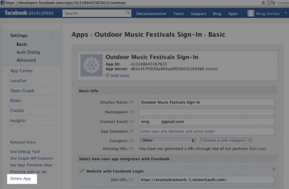 Facebook Sign Up Page App