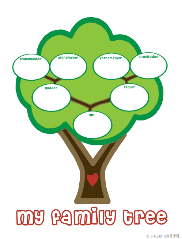 Family Tree Template For Children Printable Download