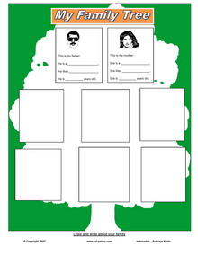 Family Tree Template For Children Printable Download