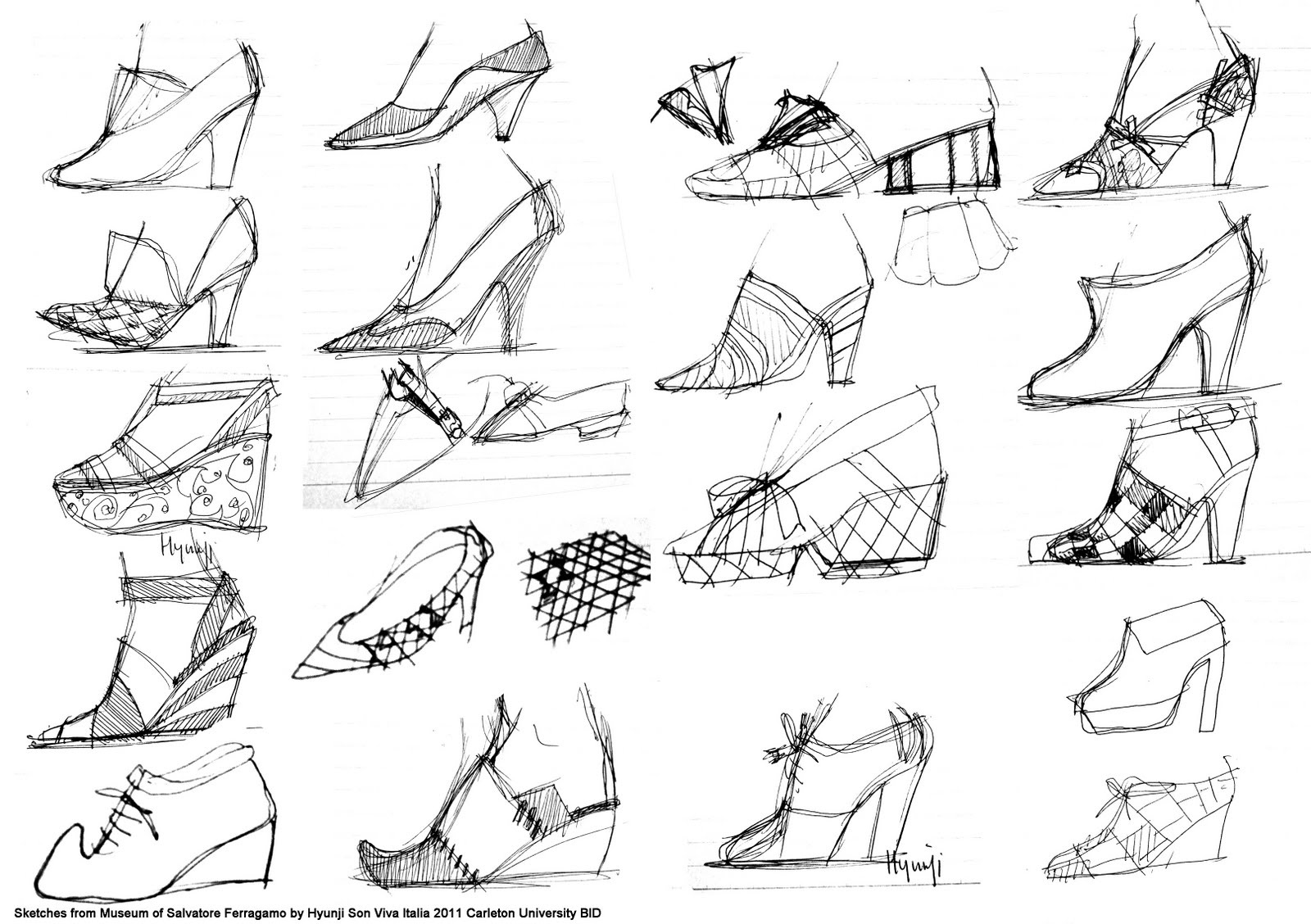 Fashion Design Sketches Shoes