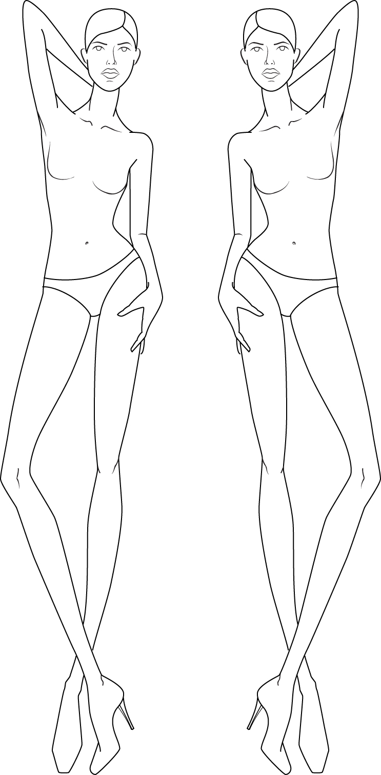 Fashion Illustration Templates Women