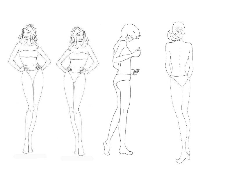 Fashion Illustration Templates Women