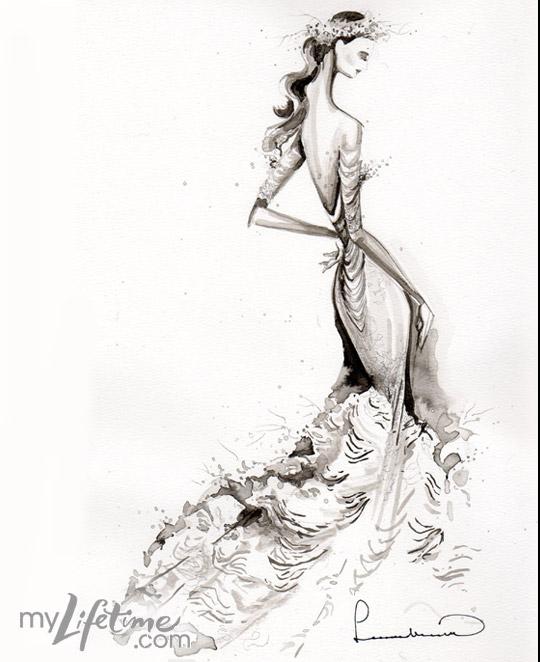 Fashion Sketches Wedding Dresses