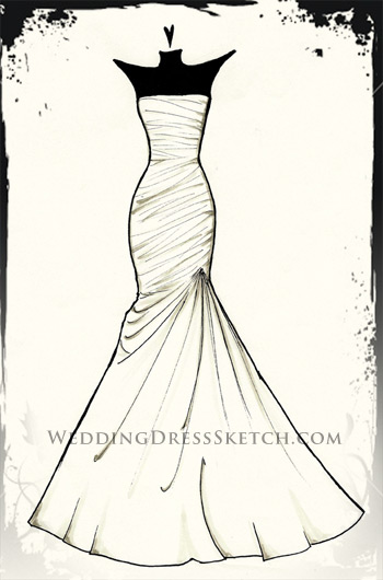 Fashion Sketches Wedding Dresses
