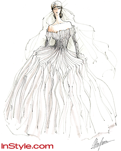 Fashion Sketches Wedding Dresses
