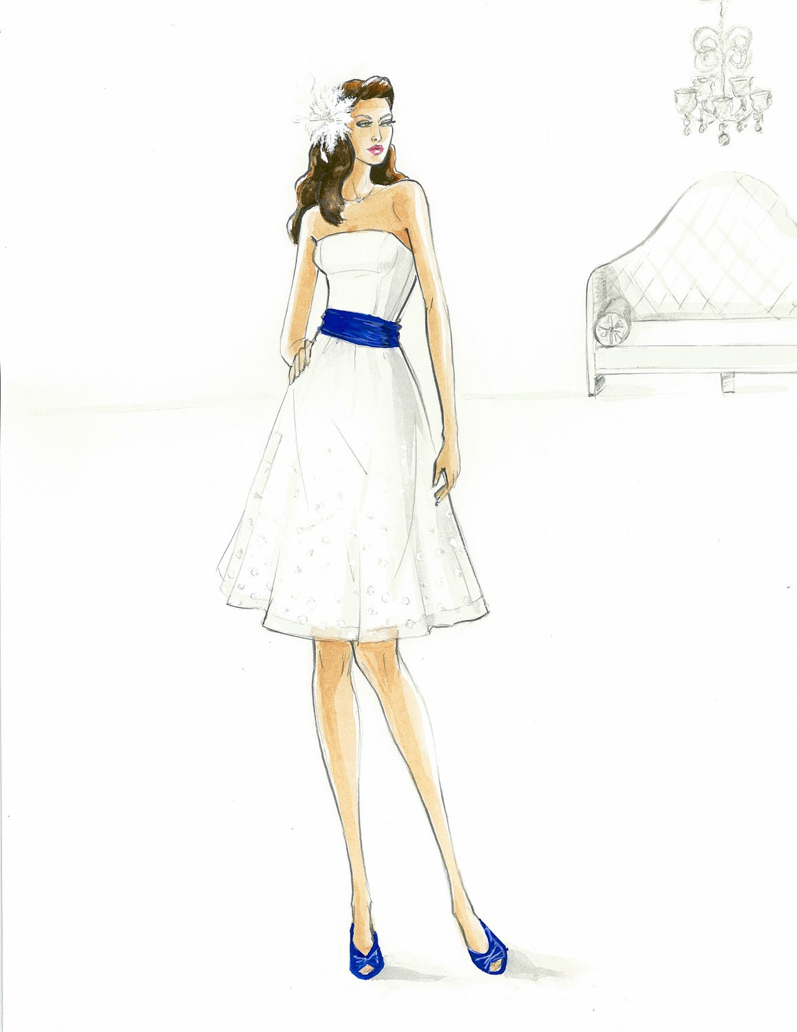 Fashion Sketches Wedding Dresses