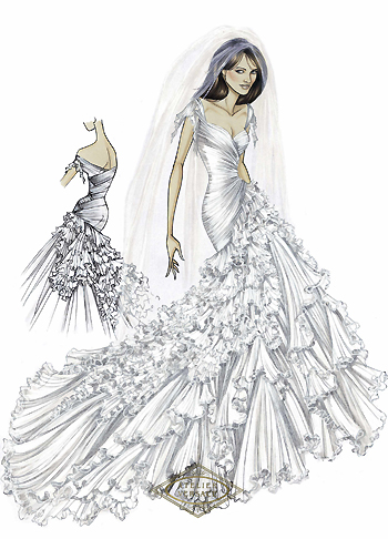 Fashion Sketches Wedding Dresses