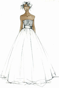 Fashion Sketches Wedding Dresses