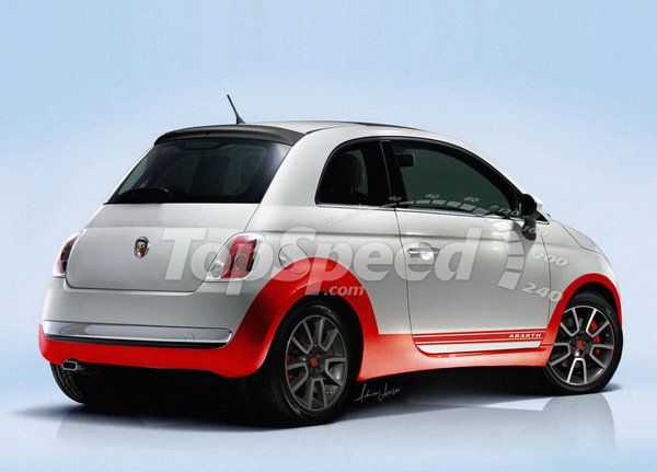 Fiat 500 Abarth Black And Red