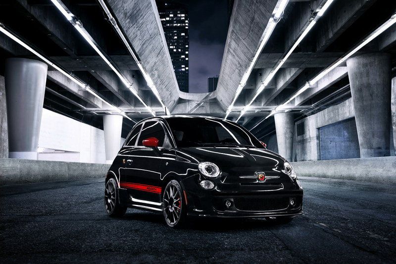 Fiat 500 Abarth Black And Red