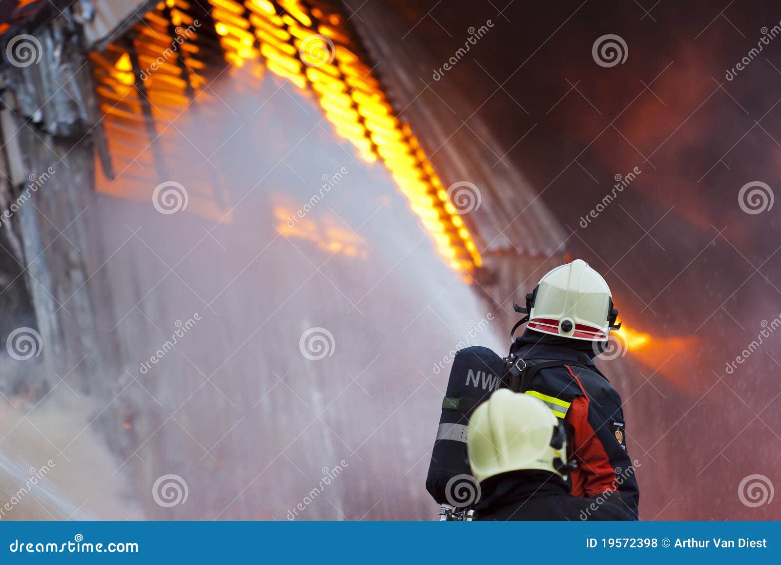 Firefighter In Action Pictures