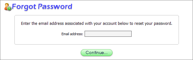 Forgot Password Form
