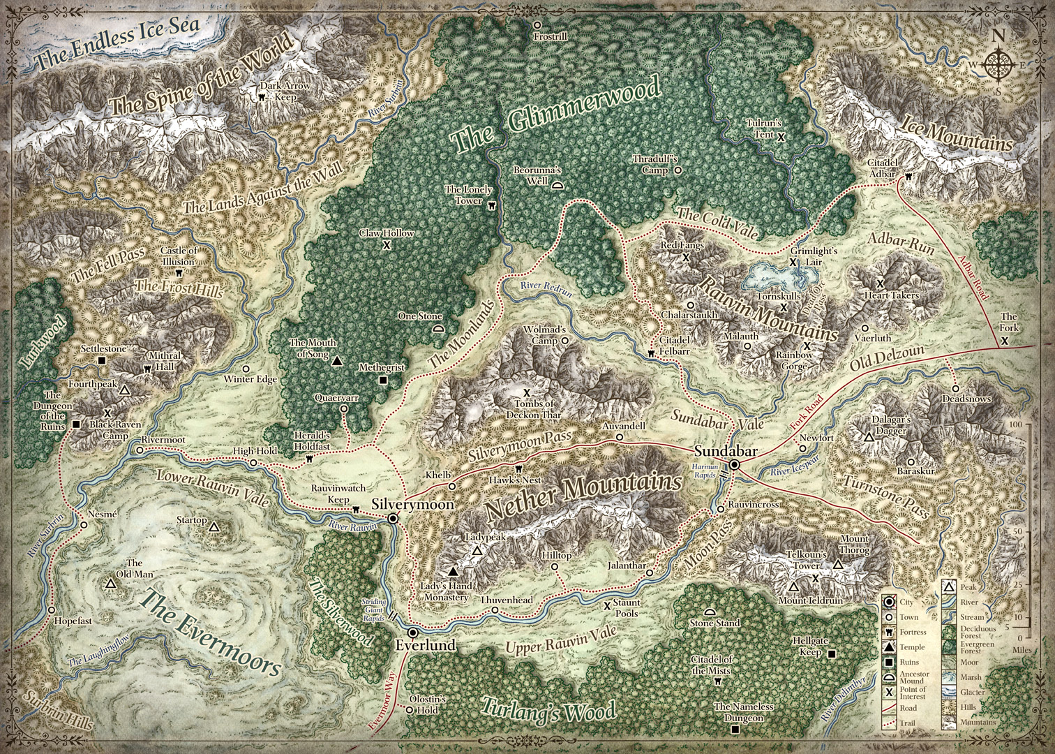Forgotten Realms World Map