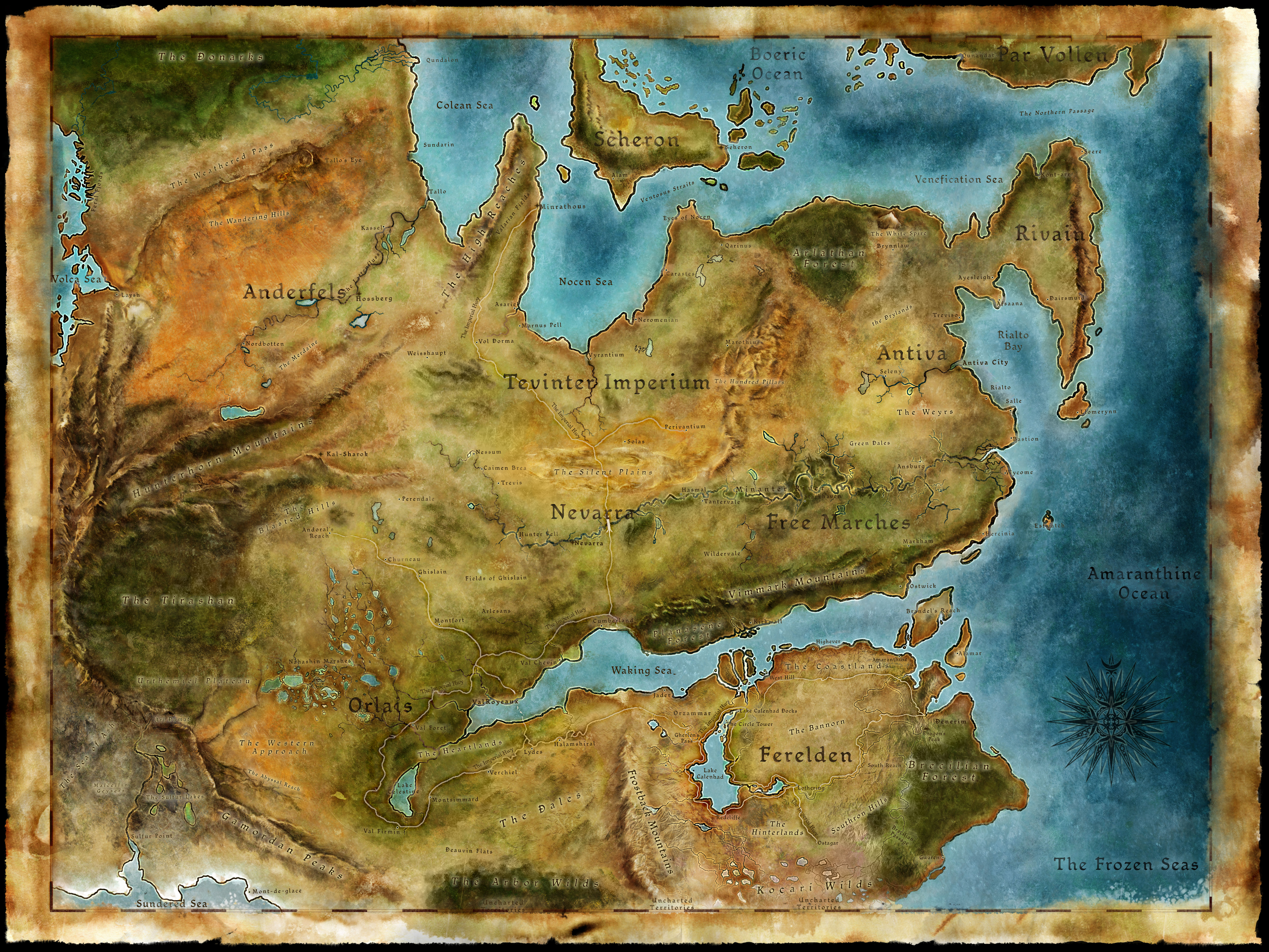 Forgotten Realms World Map