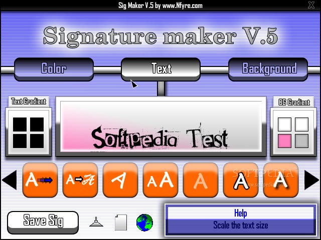 Forum Signature Maker Program