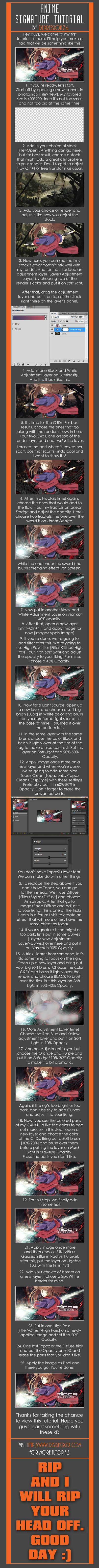Forum Signature Tutorial