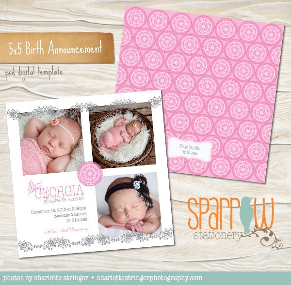 Free Birth Announcement Templates For Mac