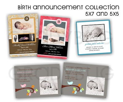 Free Birth Announcement Templates For Photographers