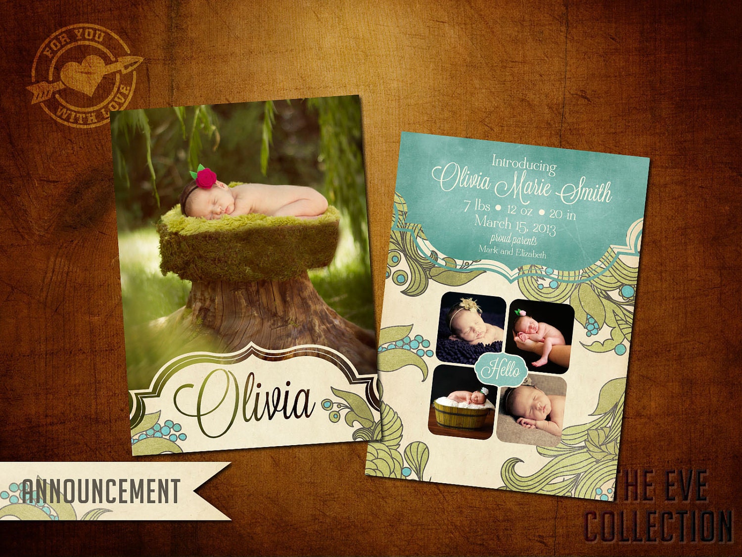 Free Birth Announcement Templates Psd