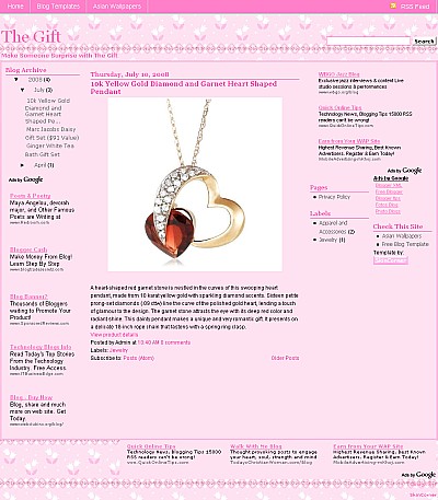 Free Blogger Templates Cute