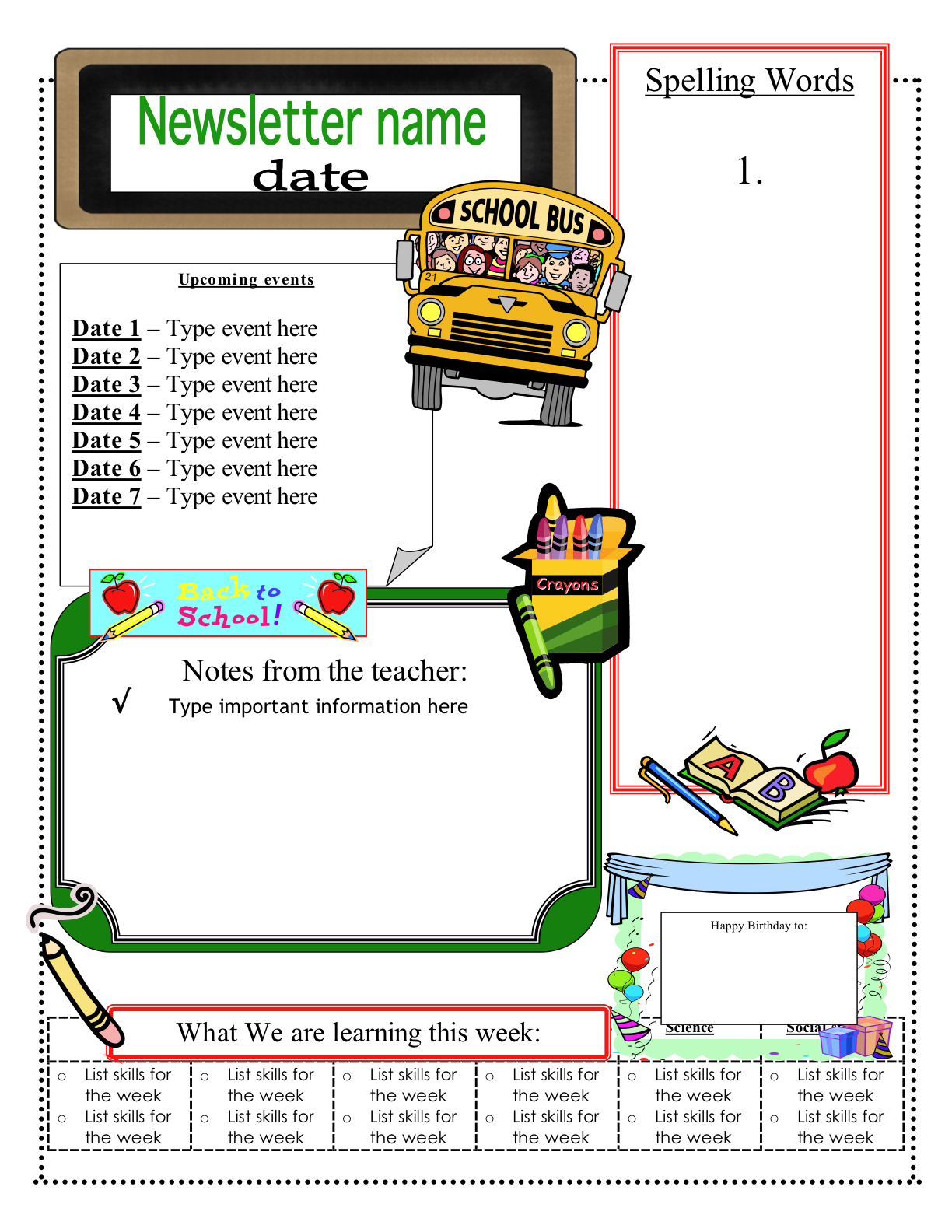 Free Homework Pass Template