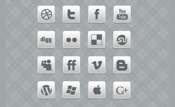 Free Social Media Icons Black And White