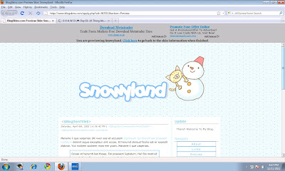 Freebies Blogskin Comel
