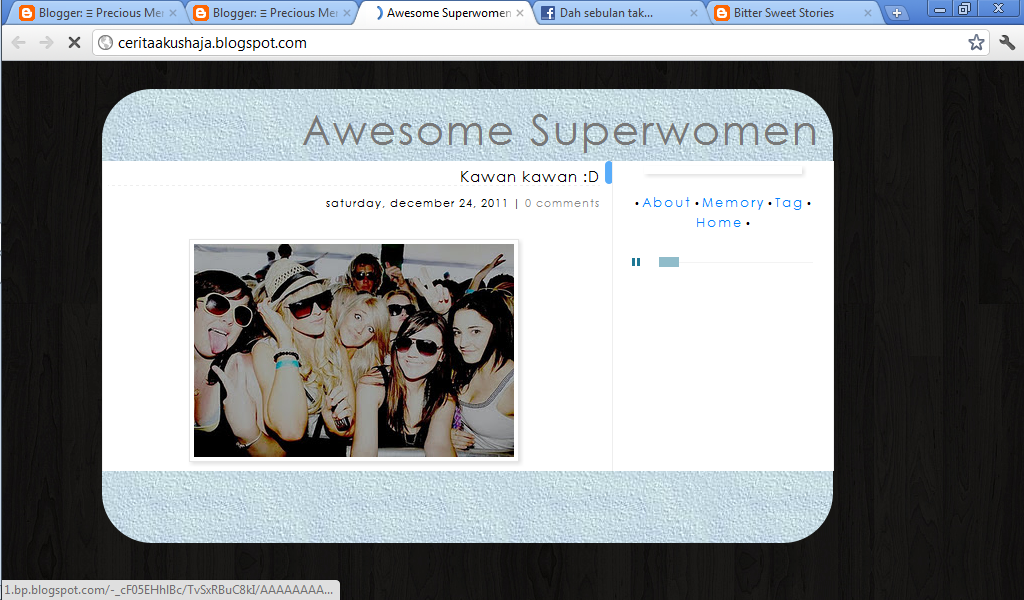 Freebies Blogskin Comel