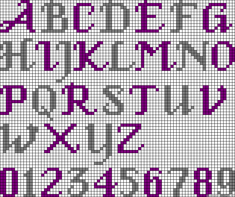 Friendship Bracelets Patterns Letters