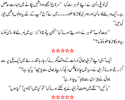 Funny Jokes In Urdu Language