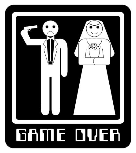 Game Over Wedding Picture