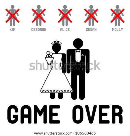 Game Over Wedding Picture