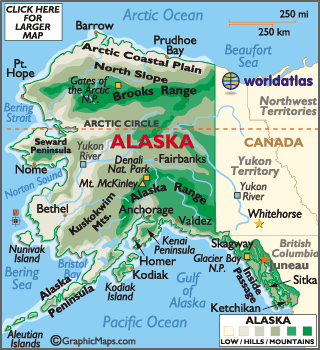 Glacier Bay Alaska Map