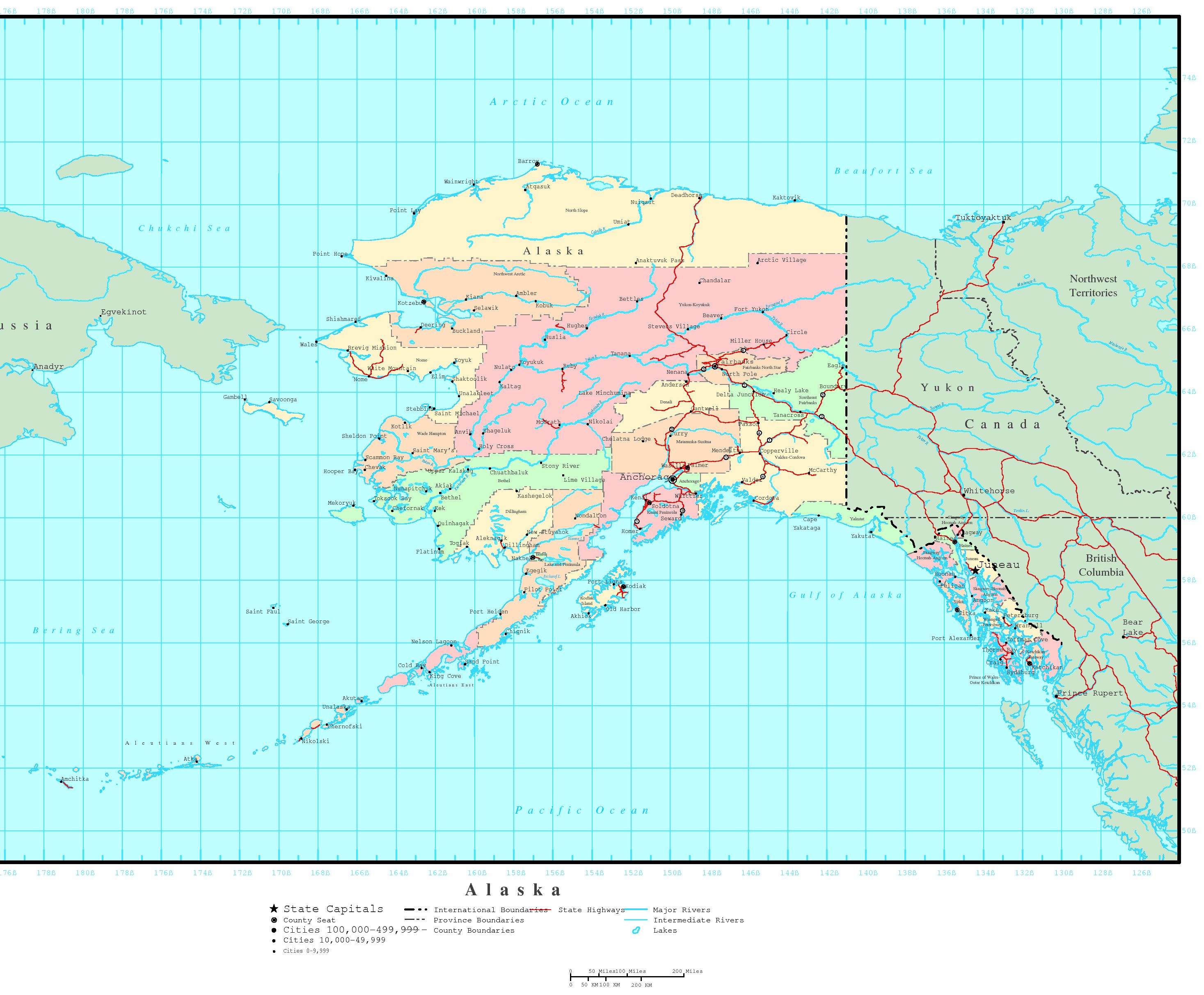 Glacier Bay Alaska Map