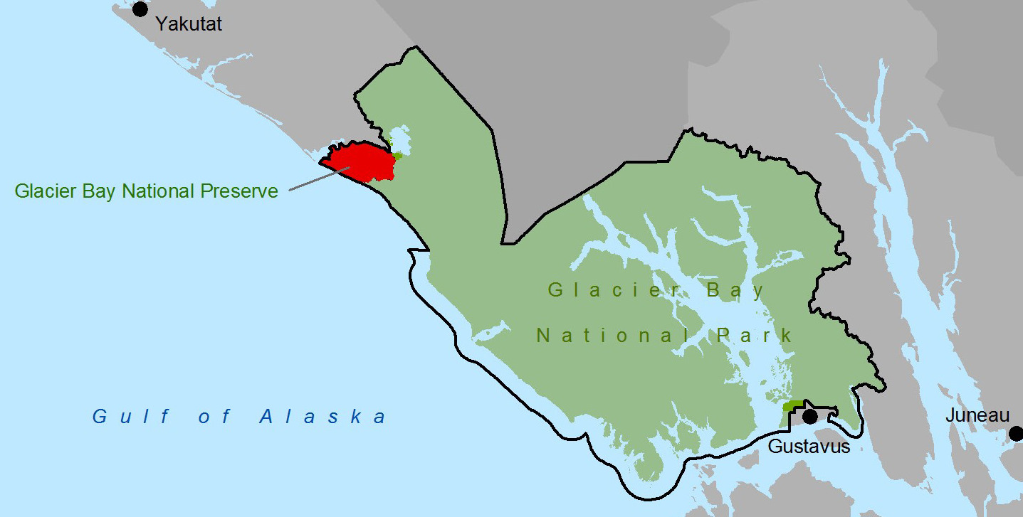 Glacier Bay Alaska Map