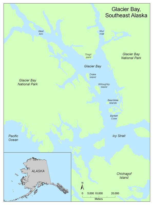 Glacier Bay Alaska Map
