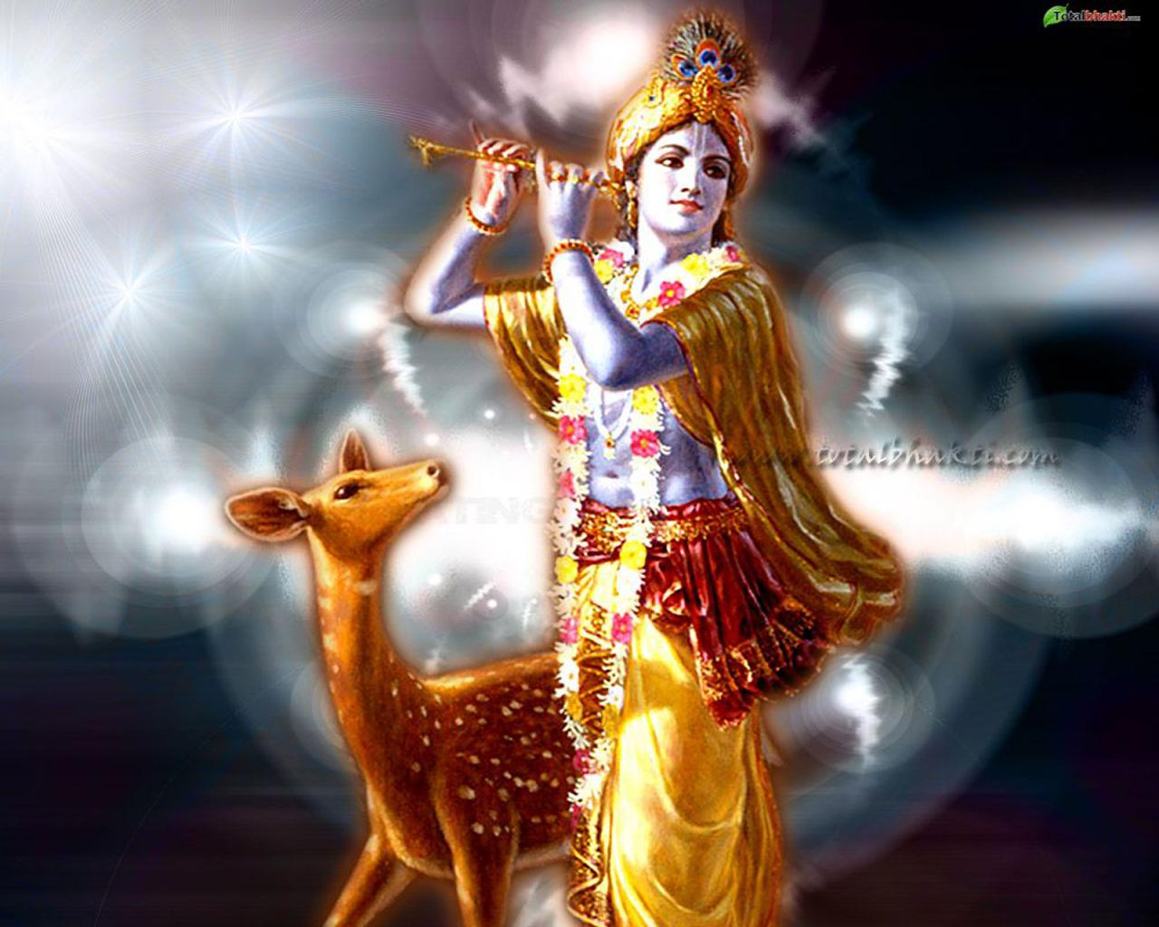 God Krishna Wallpaper 3d