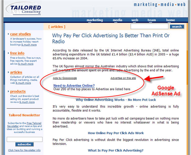 Google Adsense Ads Not Relevant