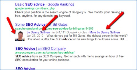 Google Authorship Markup Code